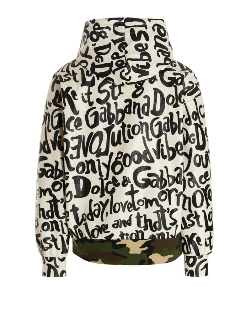( New Season ) Dolce & Gabbana Camouflage Print Drawstring Hoodie - Multi 2 ( New Season ) Dolce & Gabbana Camouflage Print Drawstring Hoodie - Multi - Image 2