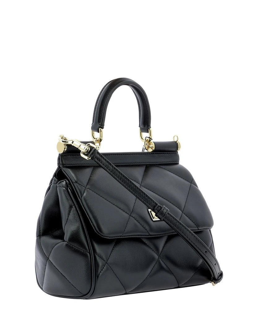 Dolce & Gabbana Sicily Quilted Shoulder Bag - Black 3 Dolce & Gabbana Sicily Quilted Shoulder Bag - Black - Image 3