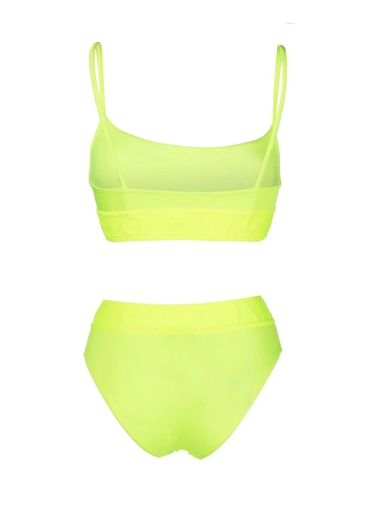 ( New Season ) Dolce & Gabbana Branded Elastic Bikini - Yellow 2 ( New Season ) Dolce & Gabbana Branded Elastic Bikini - Yellow - Image 2
