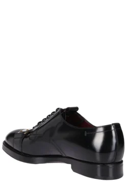 ( New Season ) Dolce & Gabbana Logo Plaque Lace-Up Derby Shoes - Black 5 ( New Season ) Dolce & Gabbana Logo Plaque Lace-Up Derby Shoes - Black -Cheap Vestureo Store 2b0a51103e300732aec813183369aa43