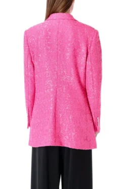 ( New Season ) Dolce & Gabbana Sequin Embellished Single-Breasted Jacket - Pink -Cheap Vestureo Store 2b1c4fc9c4d31c87159cfaffa9a0bb43
