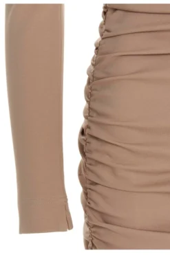 ( New Season ) Dolce & Gabbana Crewneck Bodycon Dress - Beige -Cheap Vestureo Store 2bc1dc24943758ed816ac36e7060f086