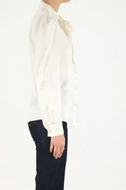 Dolce & Gabbana Bow Detailed Shirt - White -Cheap Vestureo Store 2c1a86bd1463c72054f9bb12772f9587