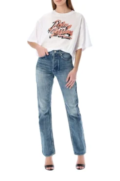 ( New Season ) Dolce & Gabbana Logo Print Crewneck T-Shirt - White -Cheap Vestureo Store 2c4290ae82c1fc9946966ba766e6d542