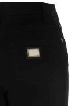 ( New Season ) Dolce & Gabbana High Waist Grace Jeans - Black -Cheap Vestureo Store 2c8eb016144108050228ce3d131d0d83