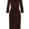 Dolce & Gabbana Sheath Midi Dress - Brown