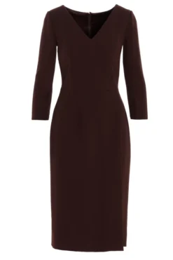 Dolce & Gabbana Sheath Midi Dress - Brown
