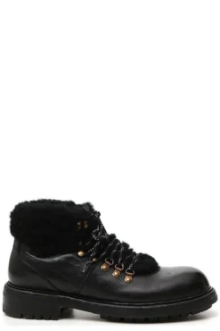 Dolce & Gabbana Lace-Up Hiking Boots - Black