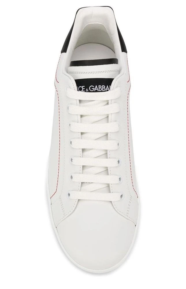 Dolce & Gabbana Portofino Lace-Up Sneakers - White 3 Dolce & Gabbana Portofino Lace-Up Sneakers - White - Image 3