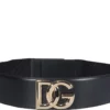 Dolce & Gabbana DG Plaque Belt - Black