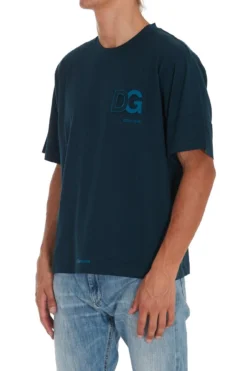 Dolce & Gabbana Logo Detailed T-Shirt - Blue -Cheap Vestureo Store 2dcfa7b85b11b13ff2d6ae947d44586e