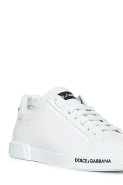 Dolce & Gabbana Portofino Low-Top Sneakers - White -Cheap Vestureo Store 2e74e4b5f6835194001d157c51ea35a4