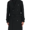 Dolce & Gabbana Midi Trench Coat - Black