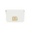 ( New Season ) Dolce & Gabbana 3.5 DG Logo Plaque Shoulder Bag - White