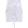 ( New Season ) Dolce & Gabbana Floral Embroidered Mini Skirt - White