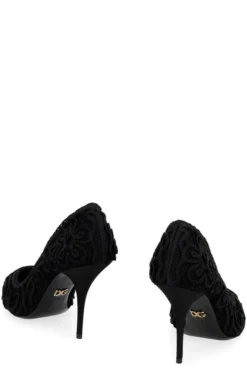 Dolce & Gabbana Cordonetto Lace Pumps - Black -Cheap Vestureo Store 2fc89758019853b1e74b7c959c4badd8