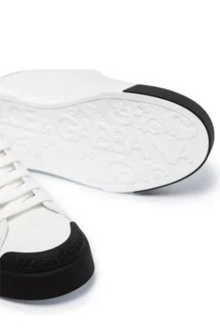 ( New Season ) Dolce & Gabbana Portofino Lace-Up Sneakers - White -Cheap Vestureo Store 2fe83f92275a8a3cd31748f4048c27c5