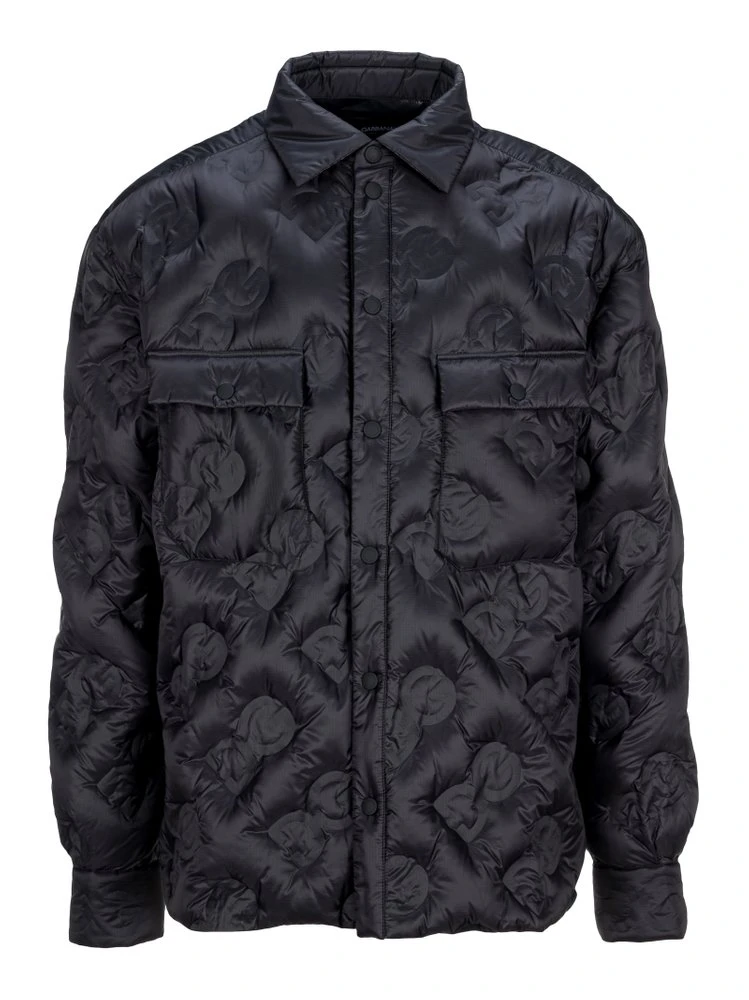 Dolce & Gabbana Logo Quilt Down Jacket - Black 1 Dolce & Gabbana Logo Quilt Down Jacket - Black