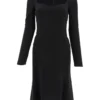 Dolce & Gabbana Sweetheart Midi Dress - Black