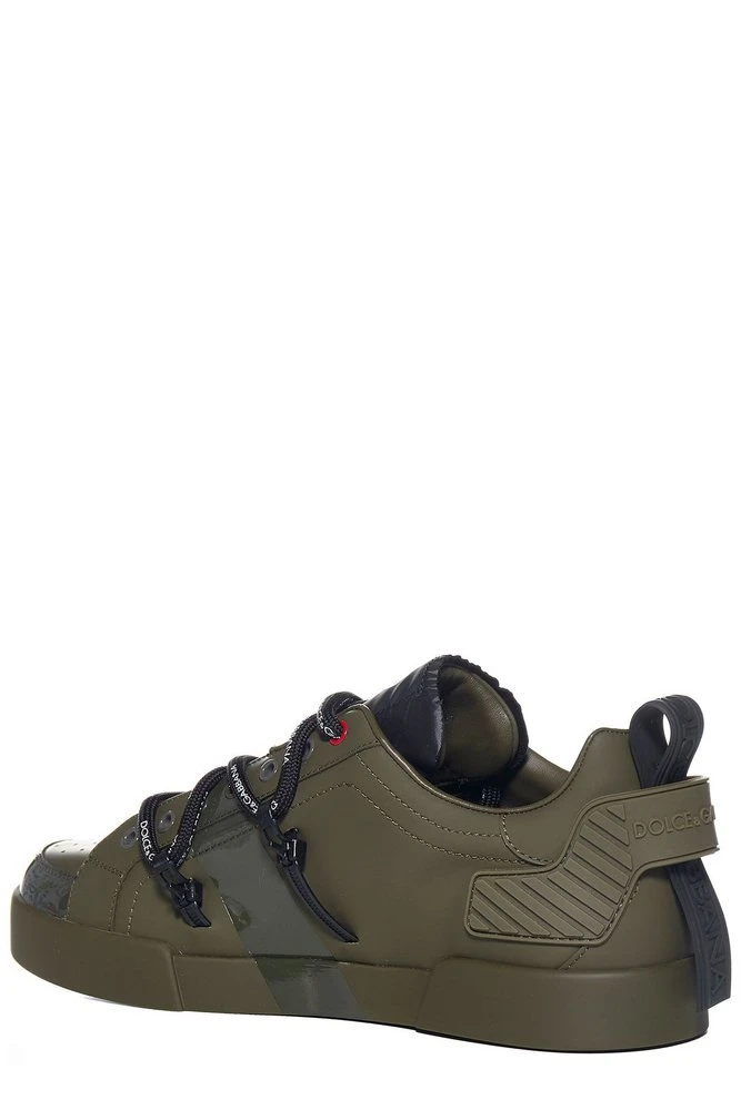 ( New Season ) Dolce & Gabbana Portofino Sneakers - Green 3 ( New Season ) Dolce & Gabbana Portofino Sneakers - Green - Image 3
