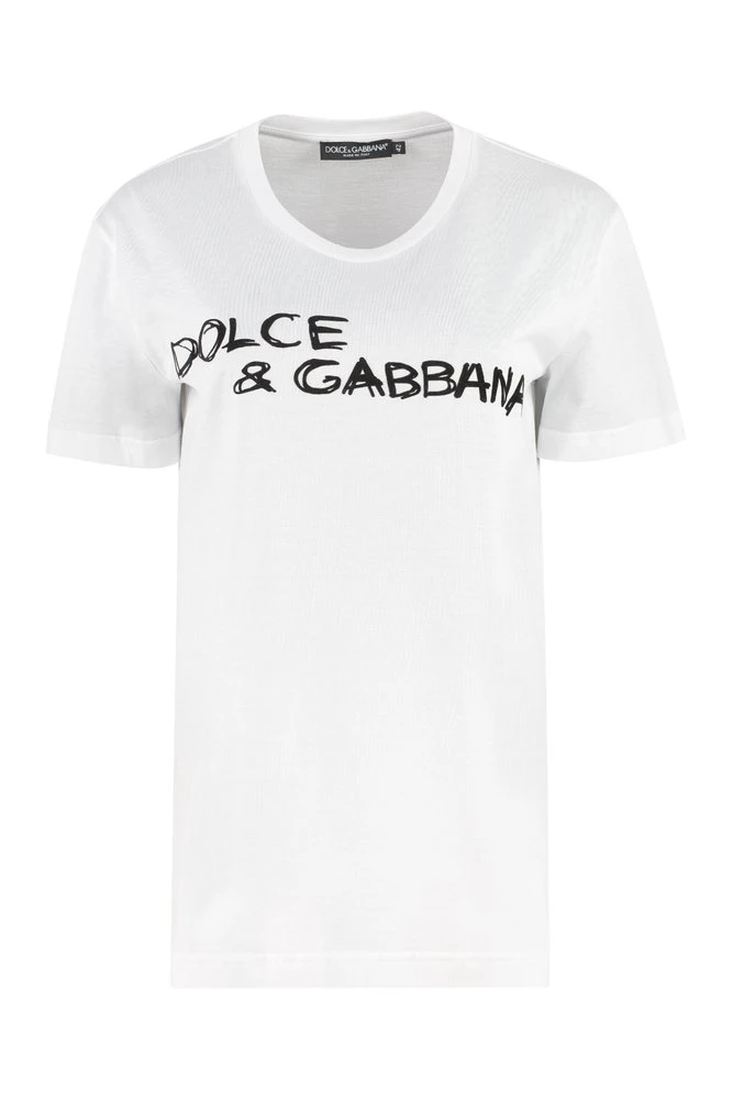 Dolce & Gabbana Logo Print T-Shirt - White 1 Dolce & Gabbana Logo Print T-Shirt - White