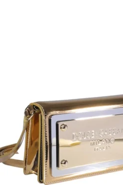 ( New Season ) Dolce & Gabbana Branded Plate Crossbody Bag - Gold -Cheap Vestureo Store 312eaa4be54c7c866c513acd869e7c1f