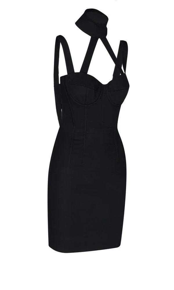 ( New Season ) Dolce & Gabbana Cut-Out Mini Dress - Black 3 ( New Season ) Dolce & Gabbana Cut-Out Mini Dress - Black - Image 3