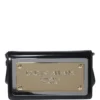 ( New Season ) Dolce & Gabbana Branded Plate Crossbody Bag - Black