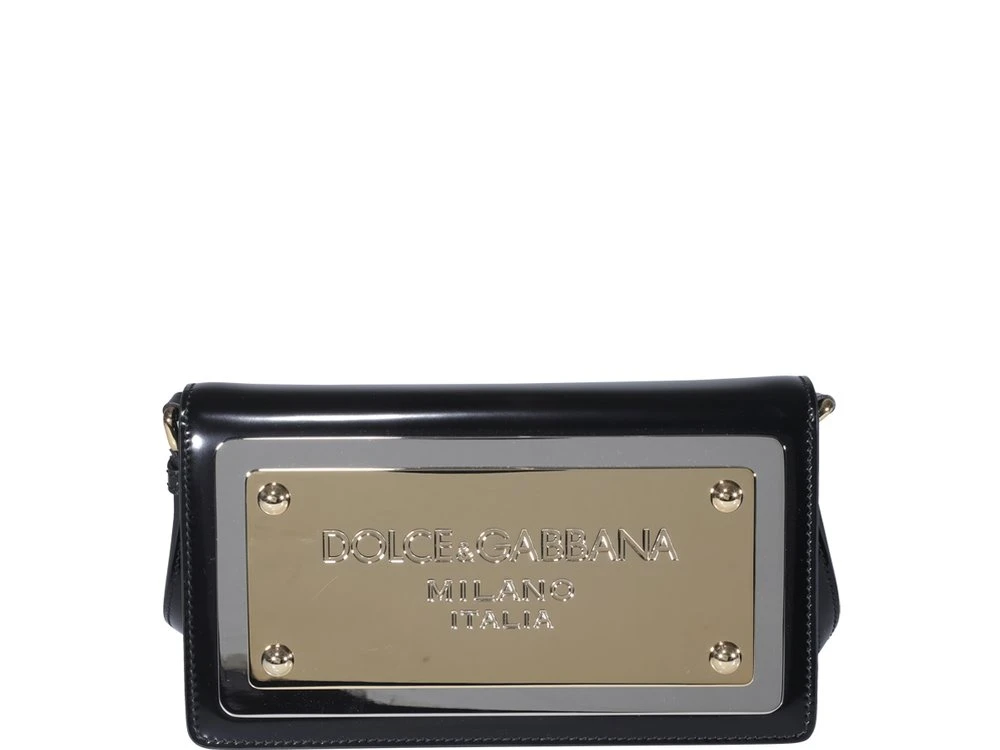 ( New Season ) Dolce & Gabbana Branded Plate Crossbody Bag - Black 1 ( New Season ) Dolce & Gabbana Branded Plate Crossbody Bag - Black