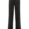 Dolce & Gabbana Jacquard Straight Leg Trousers - Black