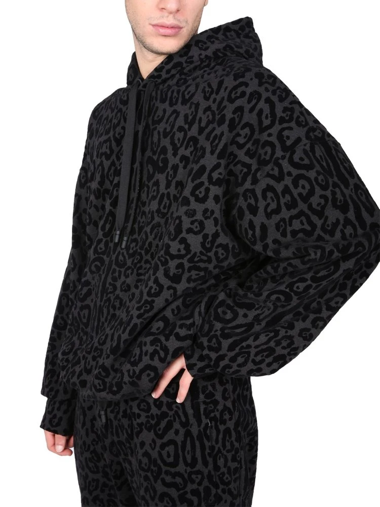 Dolce & Gabbana Animal Printed Hoodie - Black 5 Dolce & Gabbana Animal Printed Hoodie - Black - Image 5