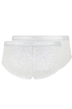 ( New Season ) Dolce & Gabbana Logo Band Two-Pack Briefs - Grey -Cheap Vestureo Store 32f376c6b43daed0d00080125fc87a8c