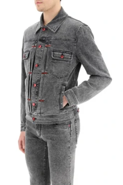 ( New Season ) Dolce & Gabbana Washed Effect Denim Jacket - Grey 7 ( New Season ) Dolce & Gabbana Washed Effect Denim Jacket - Grey -Cheap Vestureo Store 32f81398fe00e0c8c14b2e5ad62c24d5