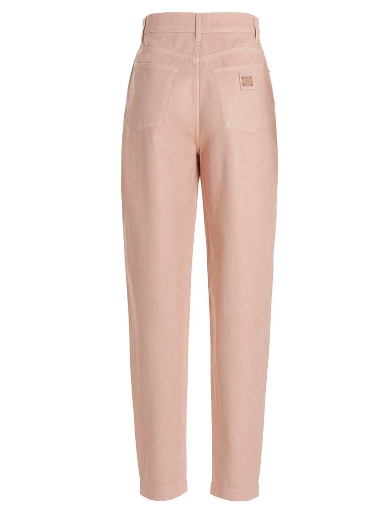 ( New Season ) Dolce & Gabbana High Waisted Tapered Jeans - Pink 2 ( New Season ) Dolce & Gabbana High Waisted Tapered Jeans - Pink - Image 2