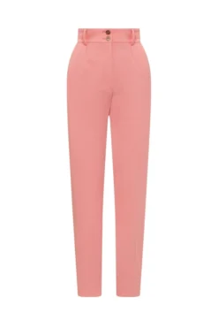 ( New Season ) Dolce & Gabbana High-Rise Tailored Trousers - Pink