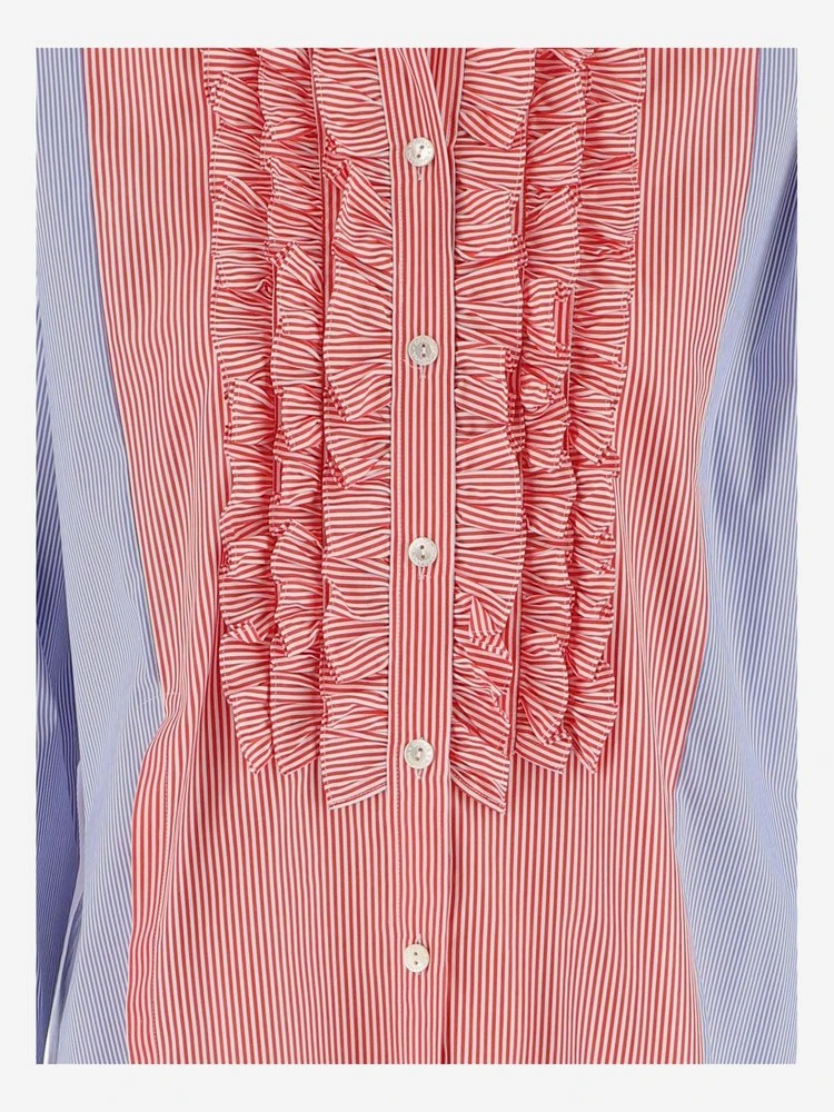 Dolce & Gabbana Ruffled Colour-Block Blouse - Multi 3 Dolce & Gabbana Ruffled Colour-Block Blouse - Multi - Image 3