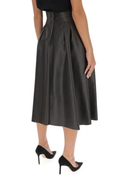 Dolce & Gabbana A-Line Leather Skirt - Brown -Cheap Vestureo Store 3404caa83e45a77e1f93e1c7e12d817b