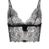 ( New Season ) Dolce & Gabbana Lace Detailed Camisole Top - Black