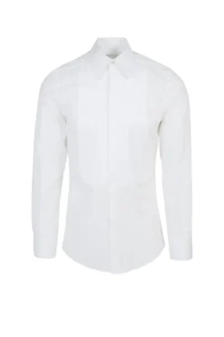 ( New Season ) Dolce & Gabbana Long Sleeved Buttoned Shirt - White
