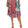 Dolce & Gabbana Floral Printed Pleated Midi Skirt - Multi