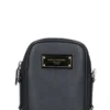 ( New Season ) Dolce & Gabbana Logo Plaque Crossbody Bag - Black