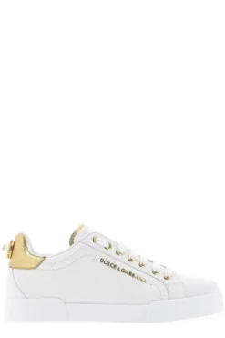 Dolce & Gabbana Portofino Low-Top Sneakers - White