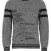 Dolce & Gabbana Logo Embroidered Sweater - Grey