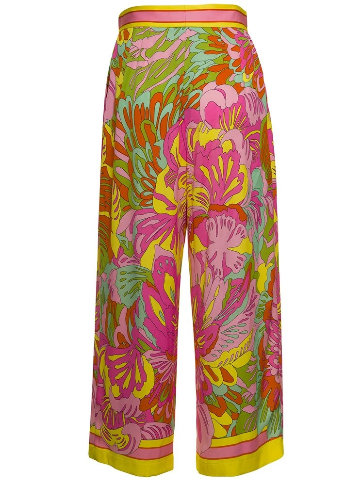 ( New Season ) Dolce & Gabbana Flora Print Cropped Culottes - Multi 2 ( New Season ) Dolce & Gabbana Flora Print Cropped Culottes - Multi - Image 2