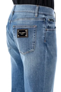 ( New Season ) Dolce & Gabbana Straight Leg Jeans - Blue -Cheap Vestureo Store 36b6c5b7288ac5780c6a3af80e03d849