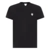 ( New Season ) Dolce & Gabbana Logo Embroidered Crewneck T-Shirt - Black