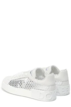 ( New Season ) Dolce & Gabbana Logo Mesh-Detailed Sneakers - White -Cheap Vestureo Store 36eb9114dd7dab4fde87b39d033343f5