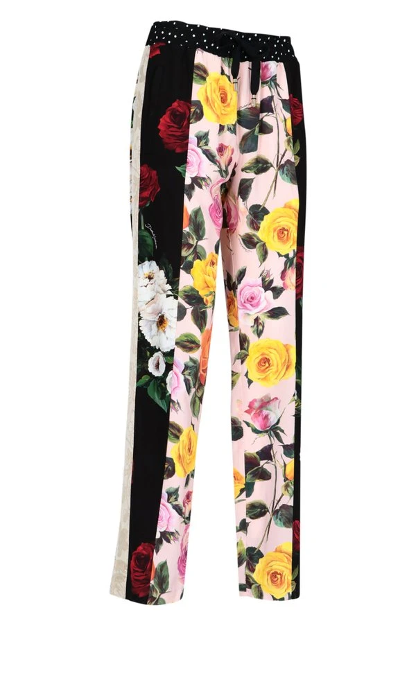 Dolce & Gabbana Patchwork Striped Pants - Multi 3 Dolce & Gabbana Patchwork Striped Pants - Multi - Image 3