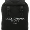 Dolce & Gabbana Logo Quilted Backpack - Black