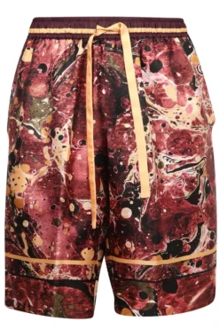 ( New Season ) Dolce & Gabbana Graphic-Print Drawstring Track Shorts - Multi